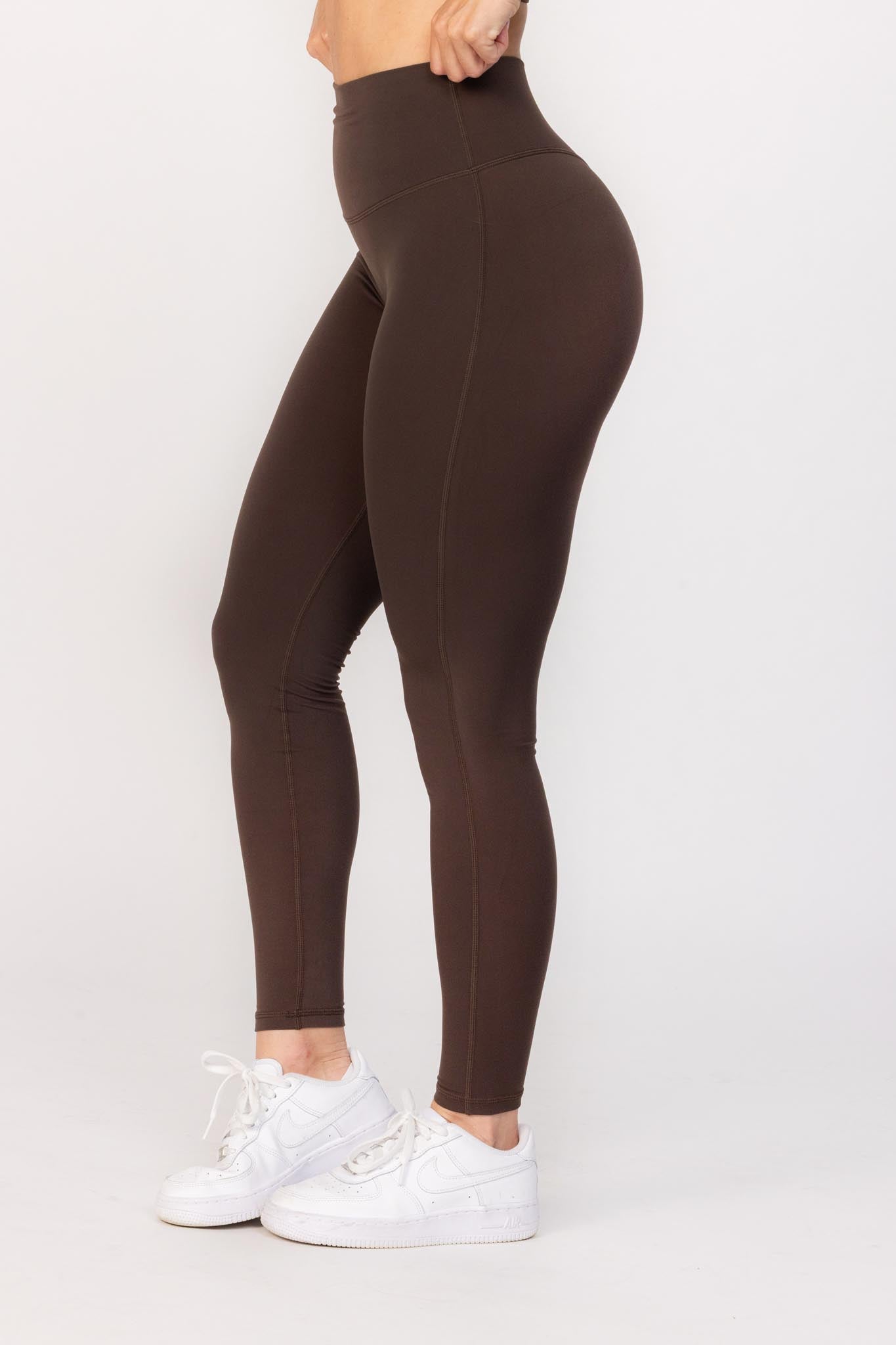 Florine Leggings - Espresso (Hidden Scunch)