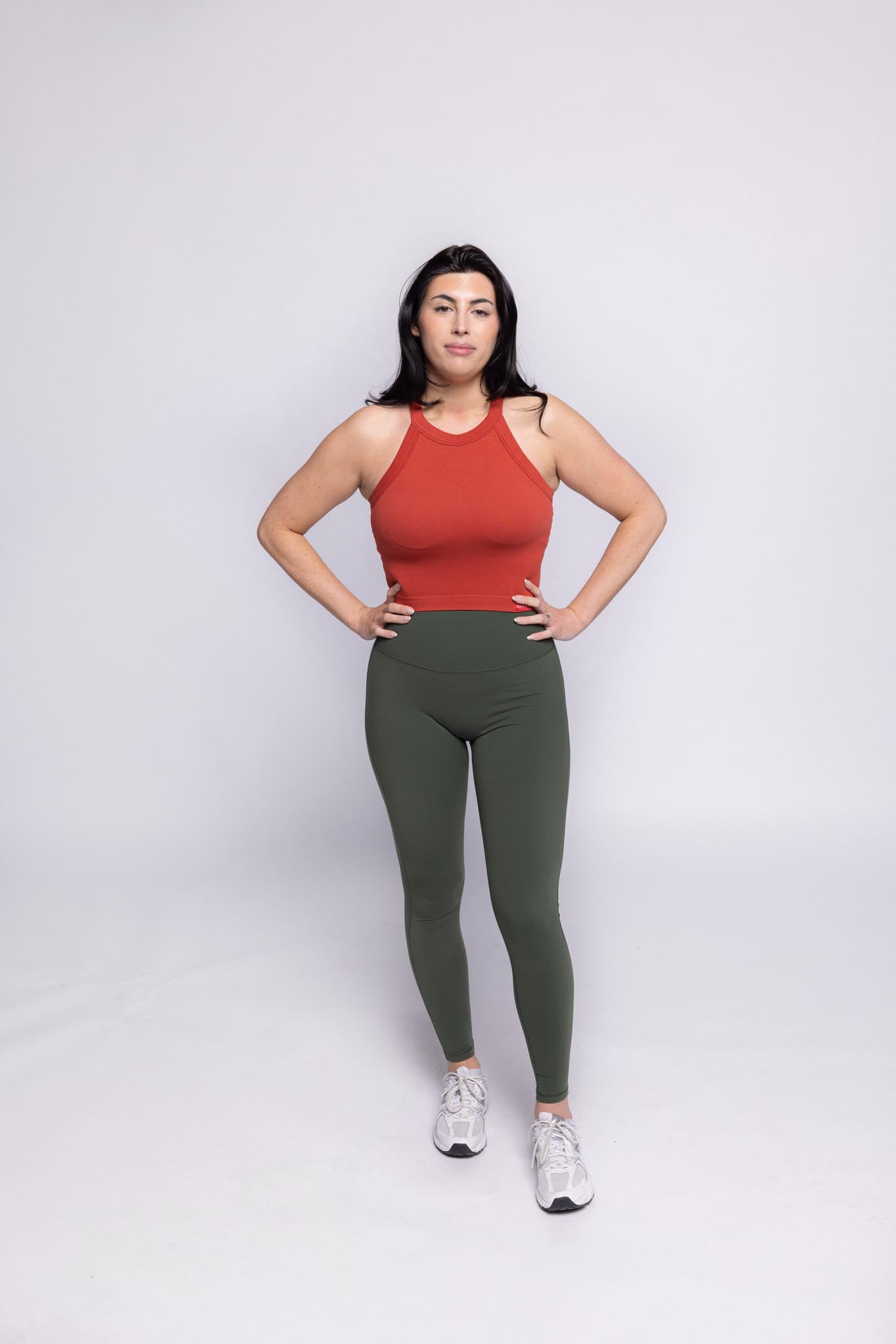 Florine Leggings - Crocodile Green (Hidden Scrunch)