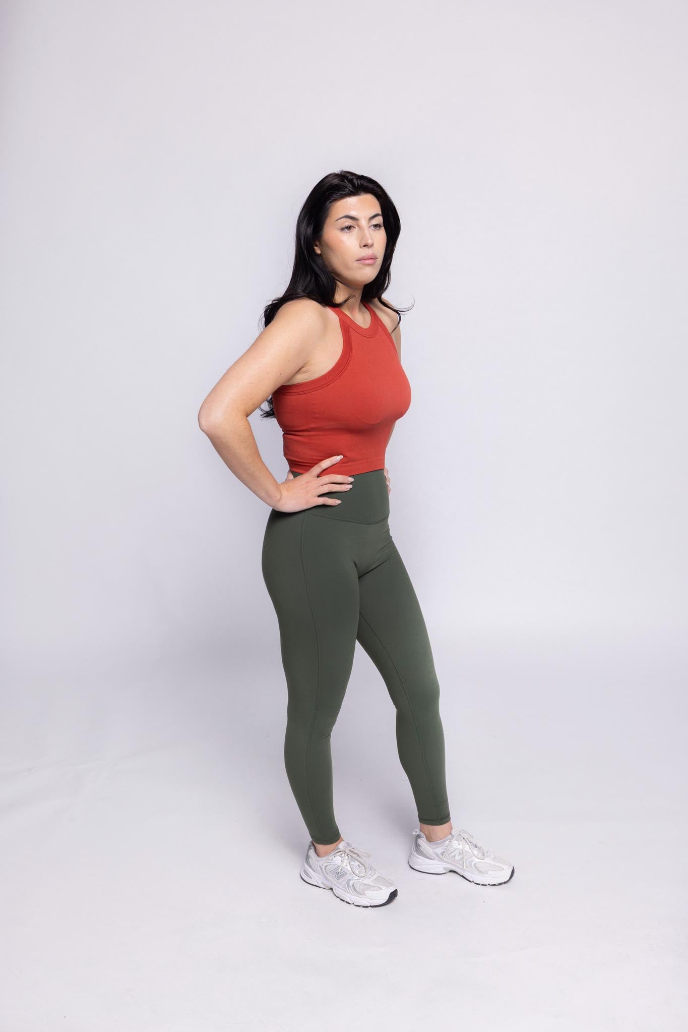 Ribbed Tank top / Bra - Clay Court