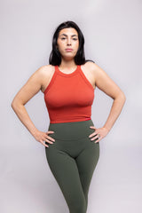 Ribbed Tank top / Bra - Clay Court