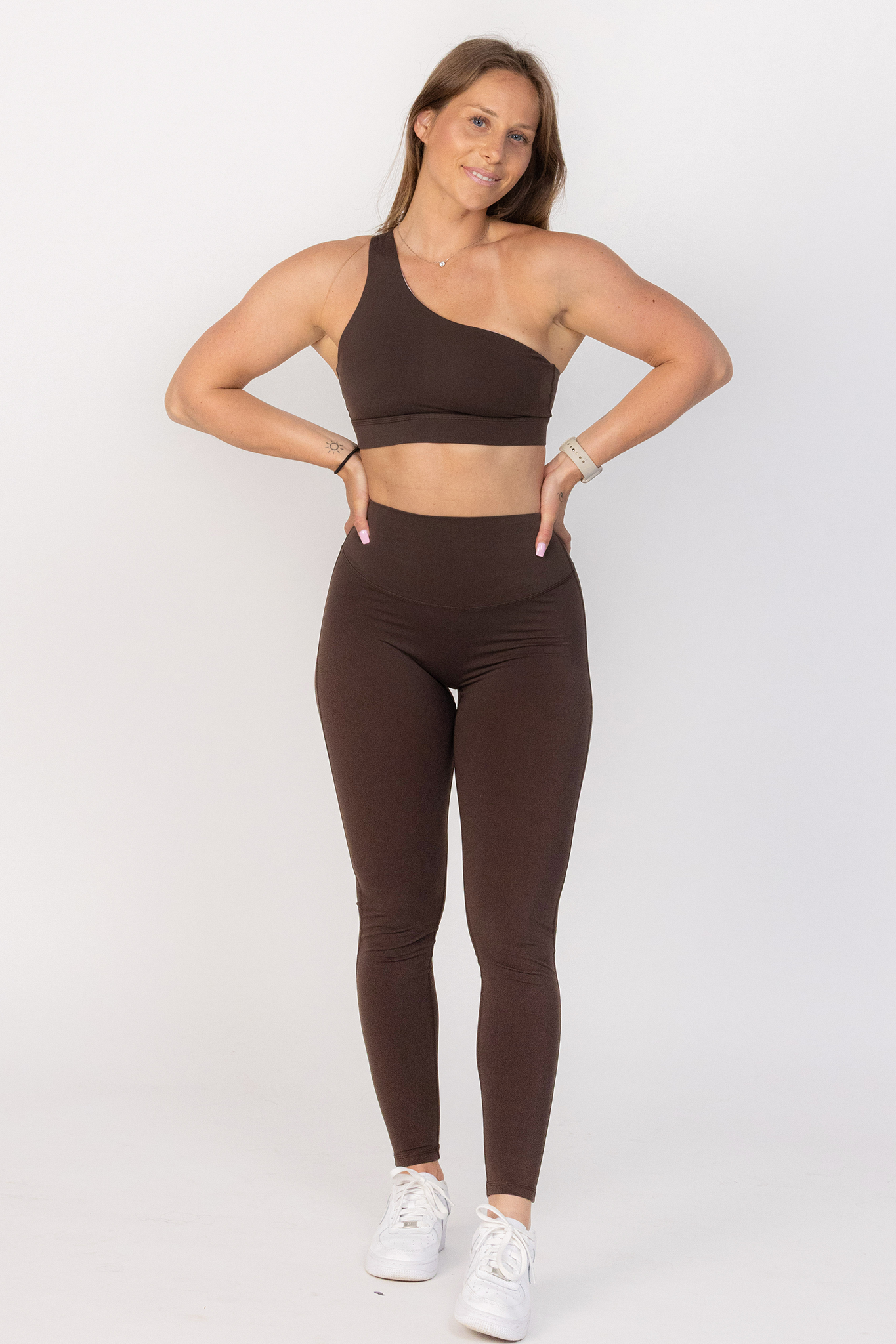 Florine Leggings - Espresso (Hidden Scunch)