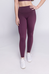 Florine Leggings - Smocked Cherry (Hidden Scrunch)