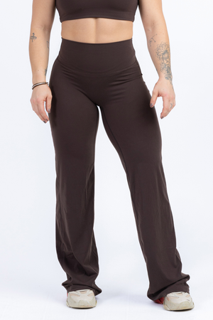 Cheryl Straight Legs Pants - Espresso