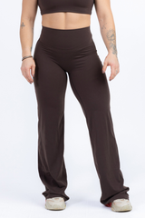 Cheryl Straight Legs Pants - Espresso