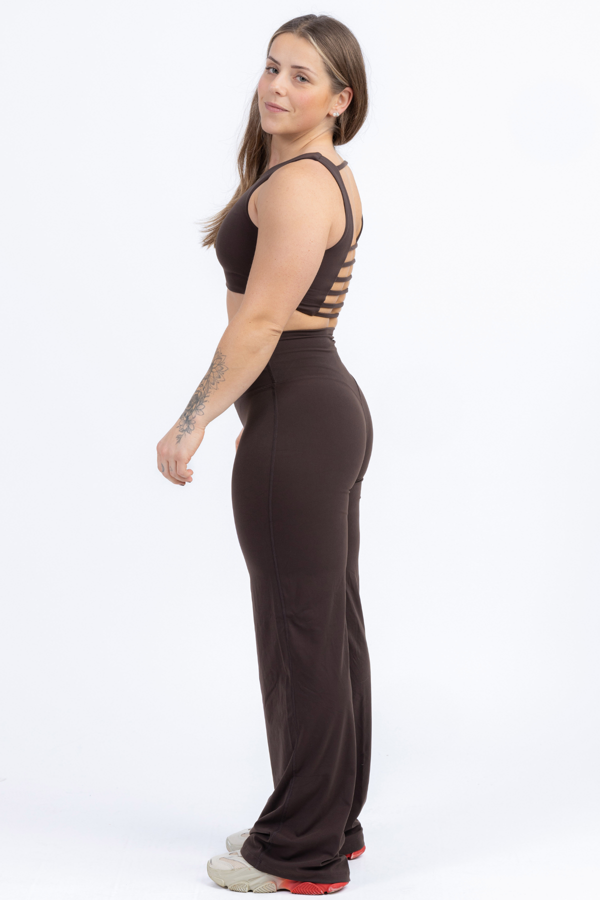 Cheryl Straight Legs Pants - Espresso