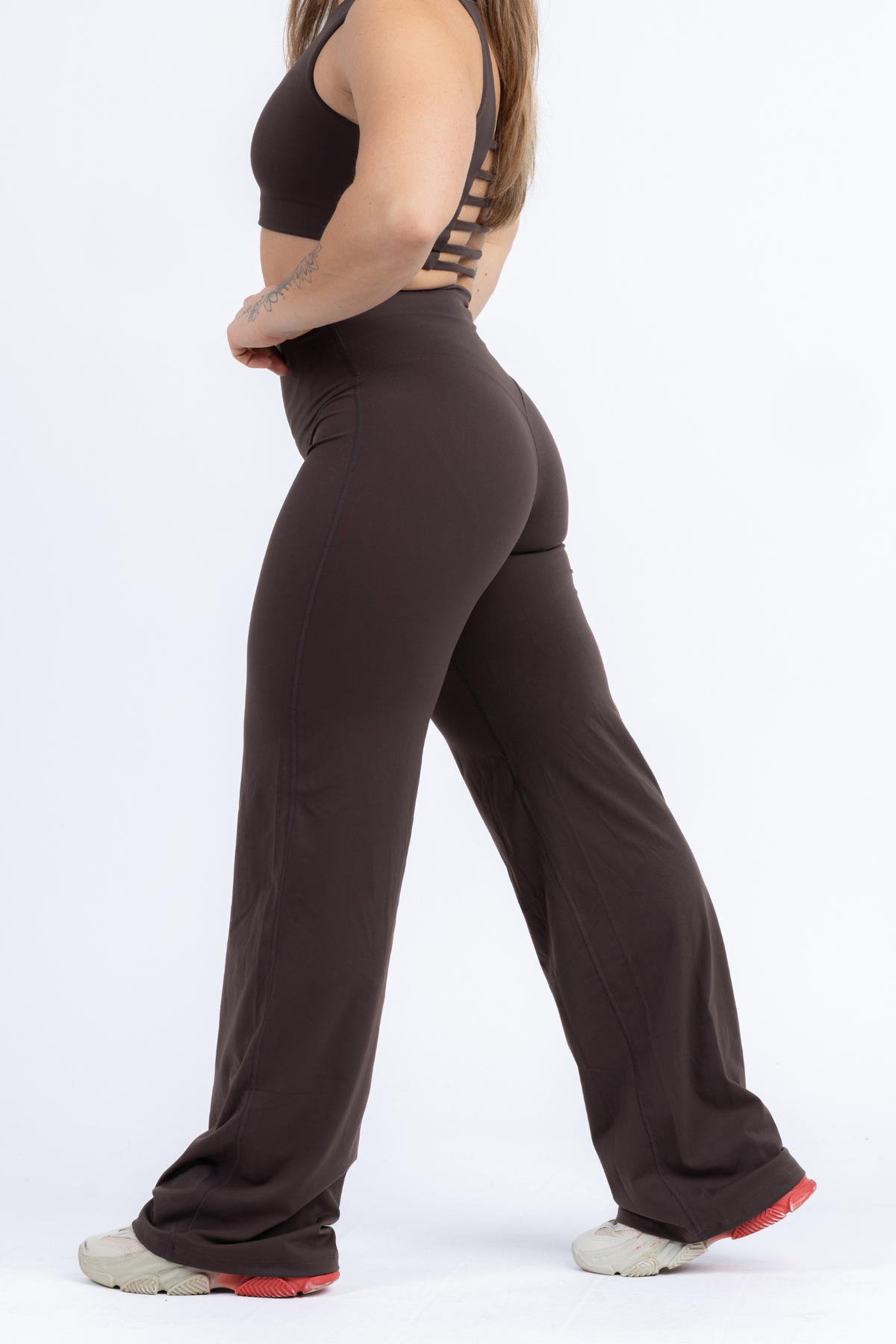Cheryl Straight Legs Pants - Espresso
