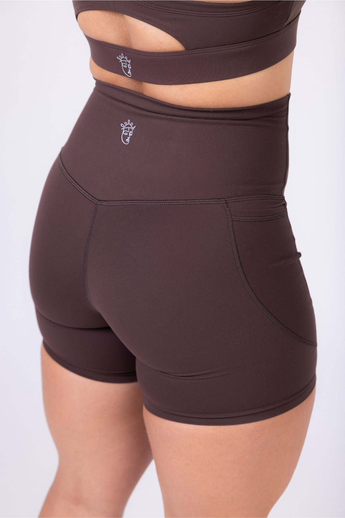 Claire Shorts Pockets - Espresso