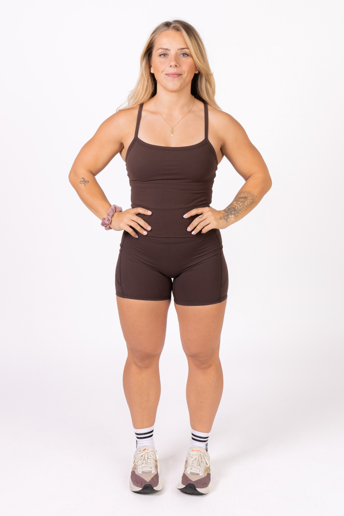 Claire Shorts Pockets - Espresso