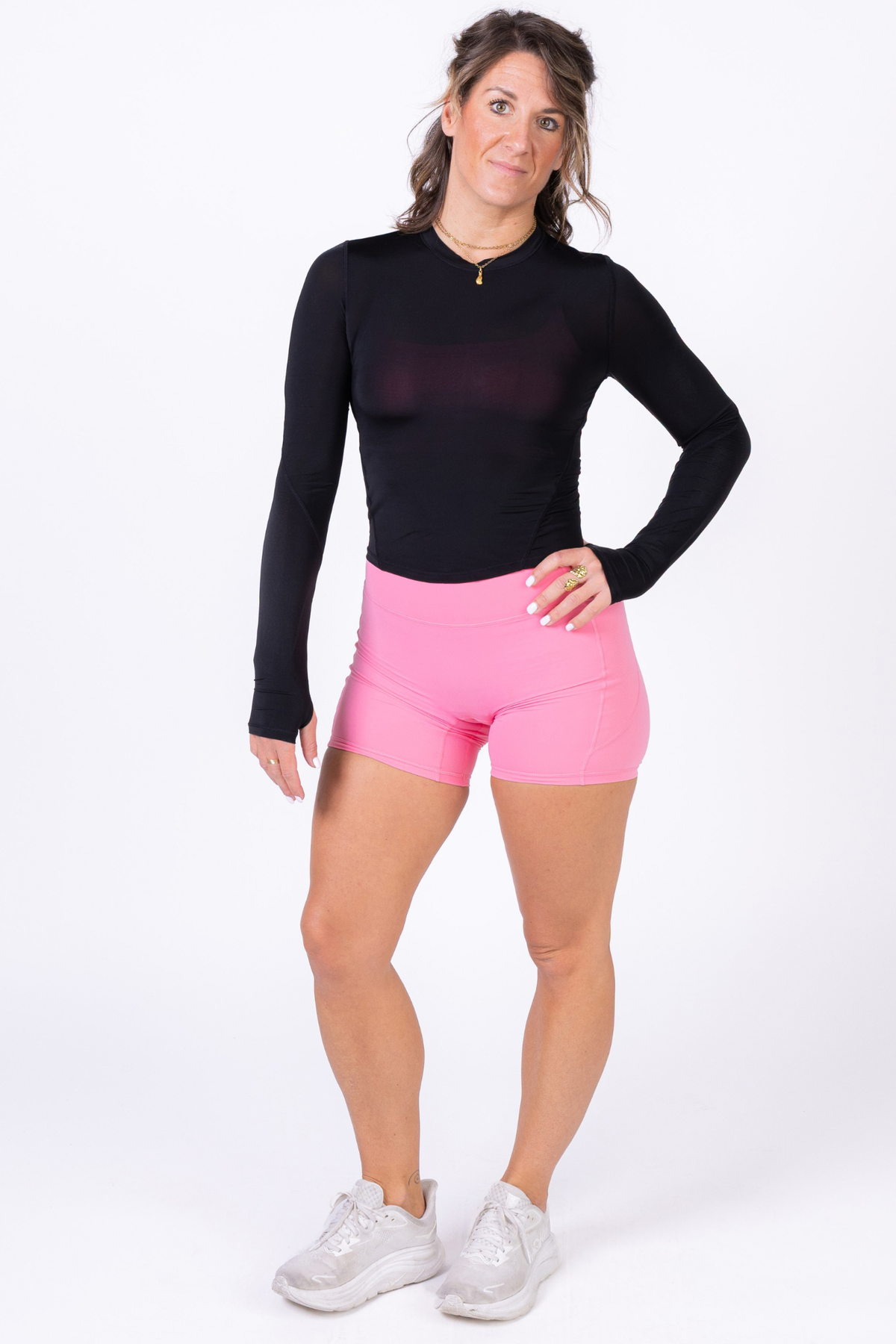 Liv Long Sleeve Mesh - Black