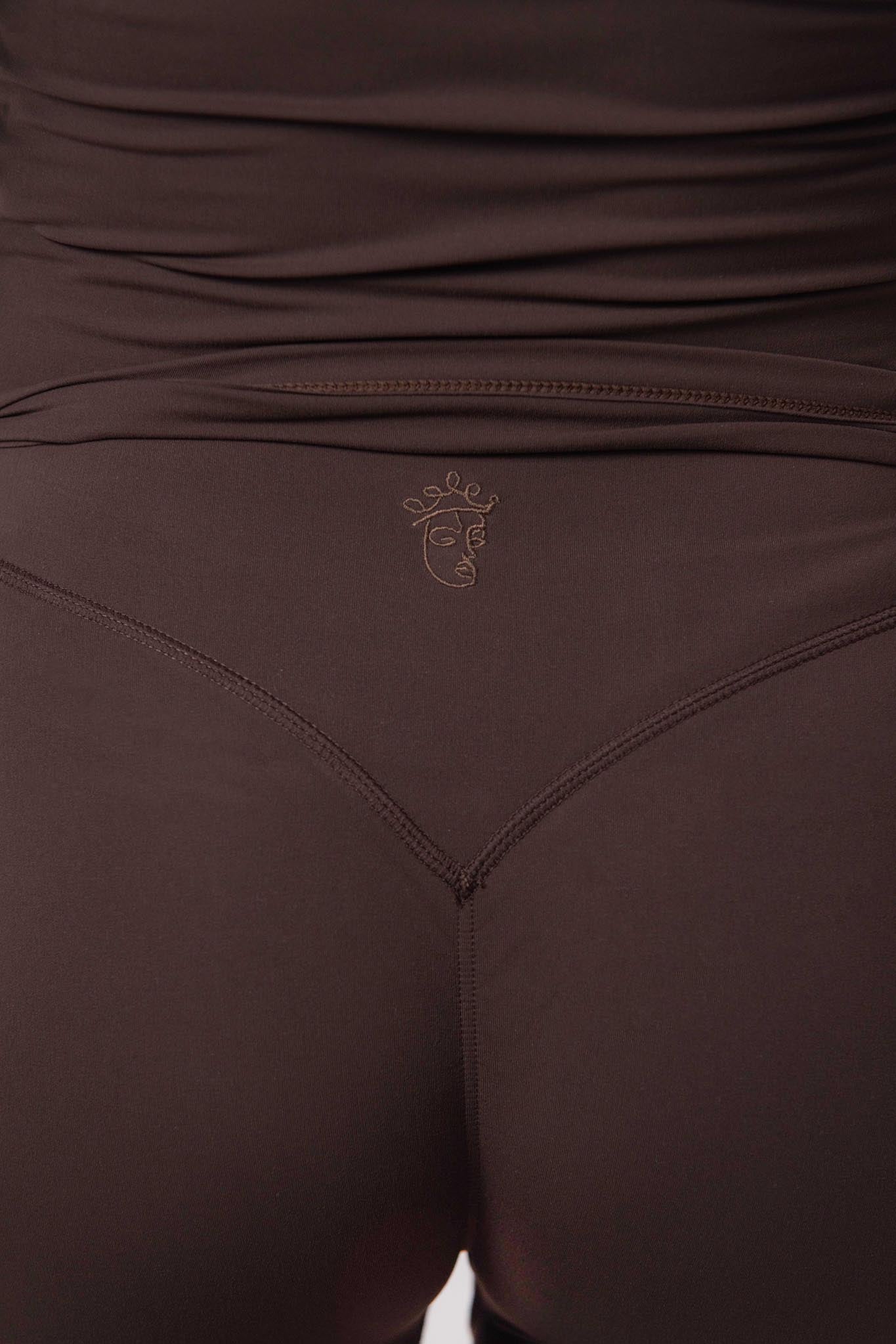 Florine Leggings - Espresso (Hidden Scunch)