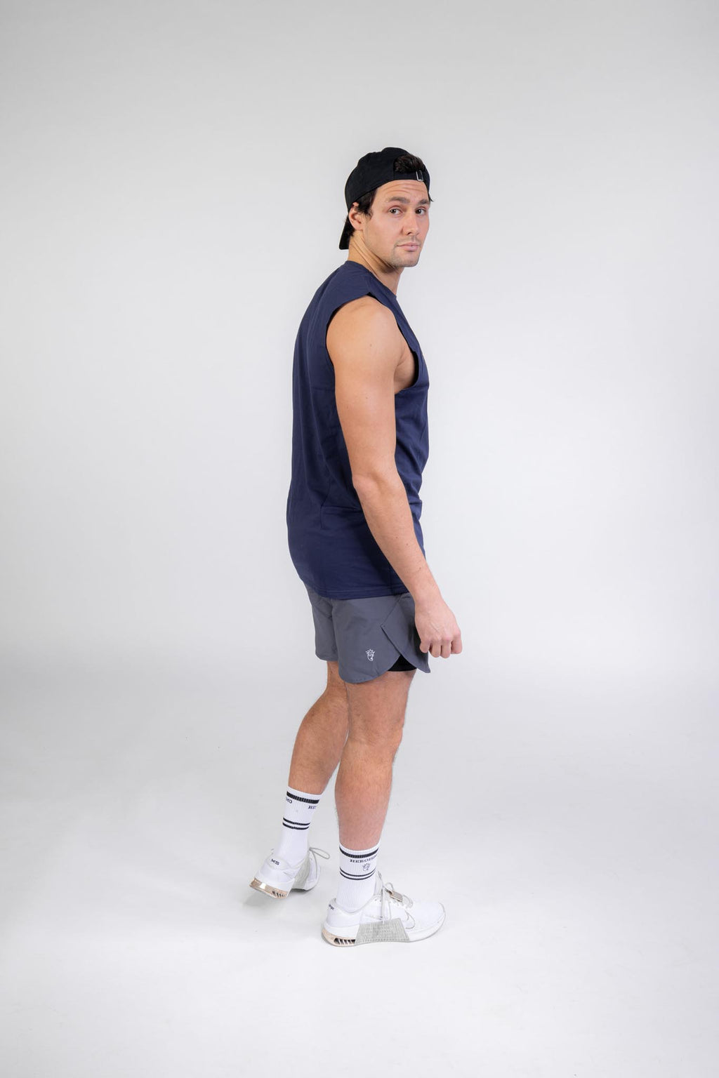 [Final Sale] Navid Tank Top - Navy Blue