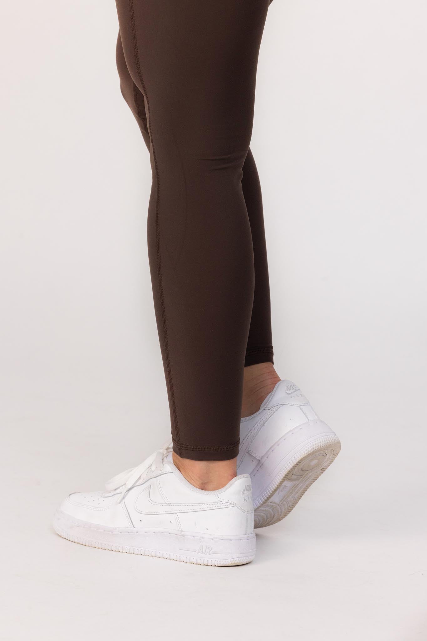 Florine Leggings - Espresso (Hidden Scunch)
