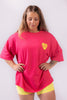 Cruise Oversized T-Shirt - Red pink is the new black