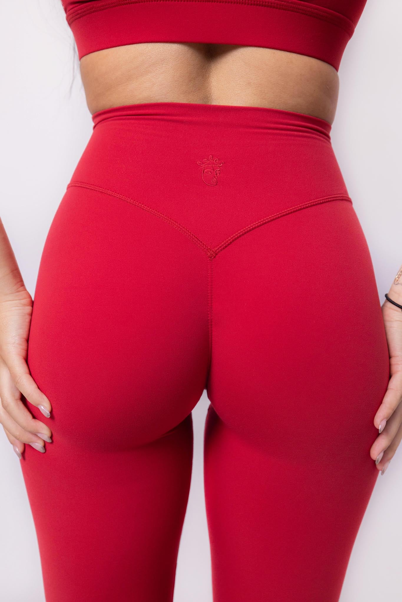 Florine Leggings - Ruby (Hidden Scunch)