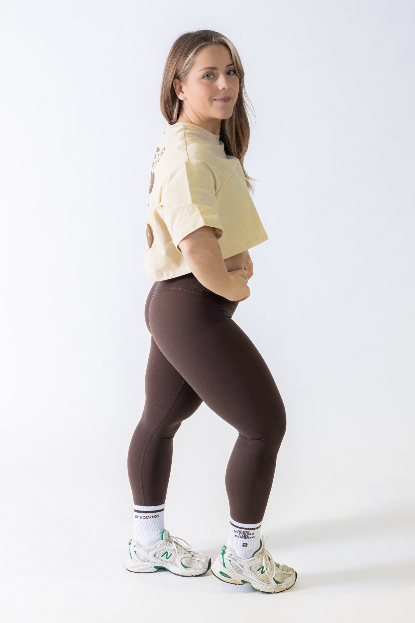 Justine Cropped T-shirt - More Espresso