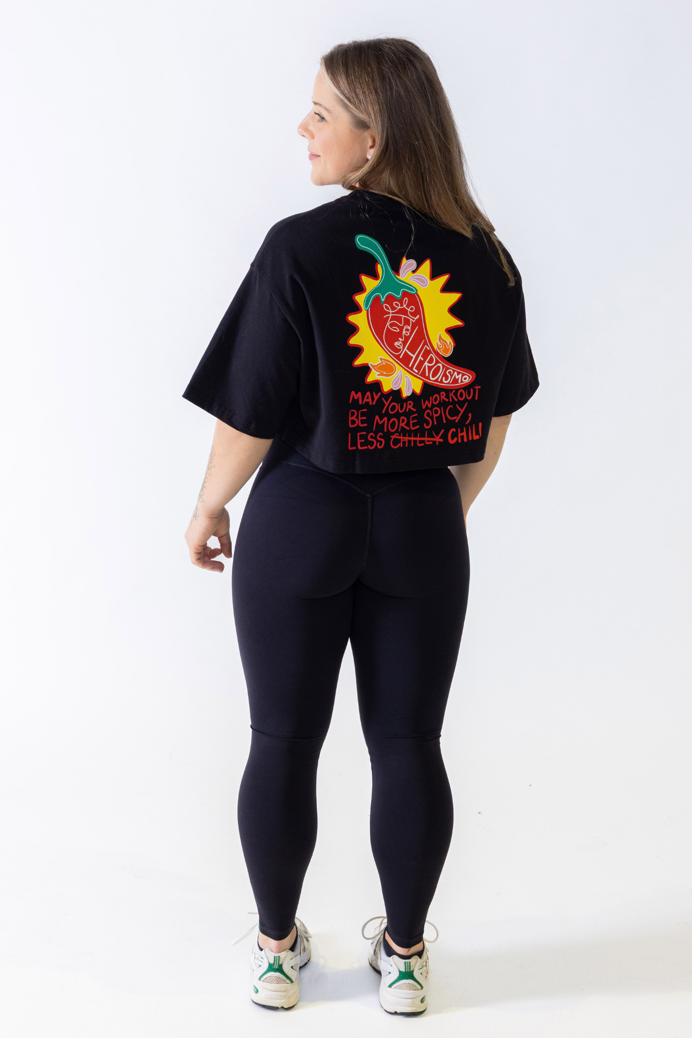 Justine Cropped T-shirt - Chilli