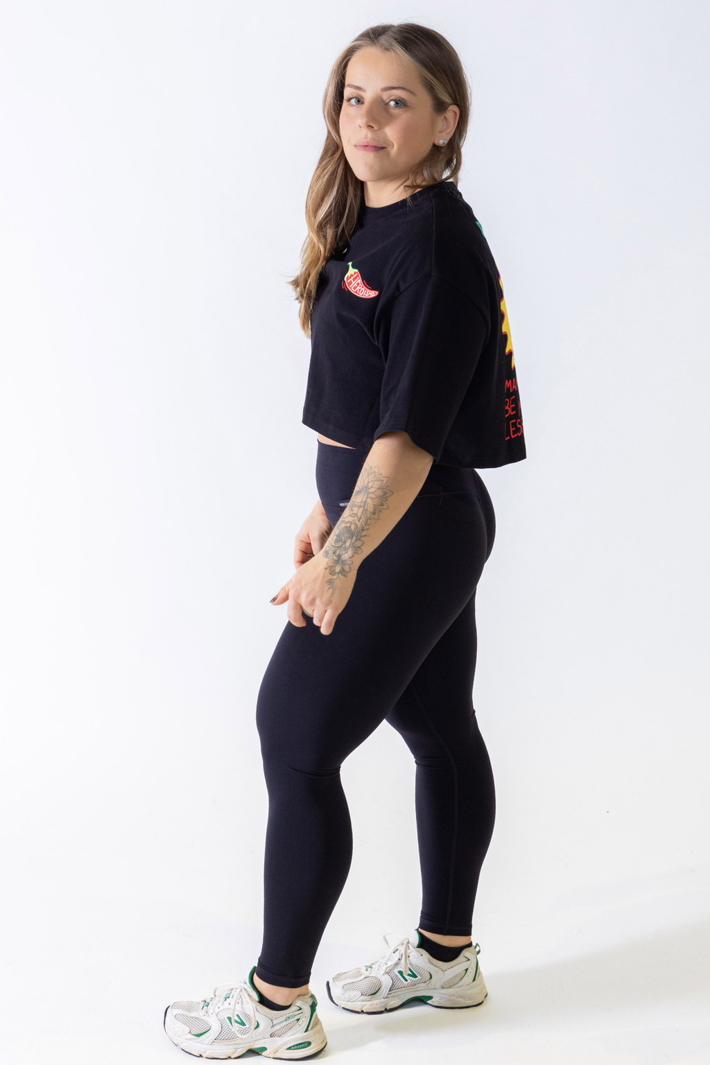 Justine Cropped T-shirt - Chilli
