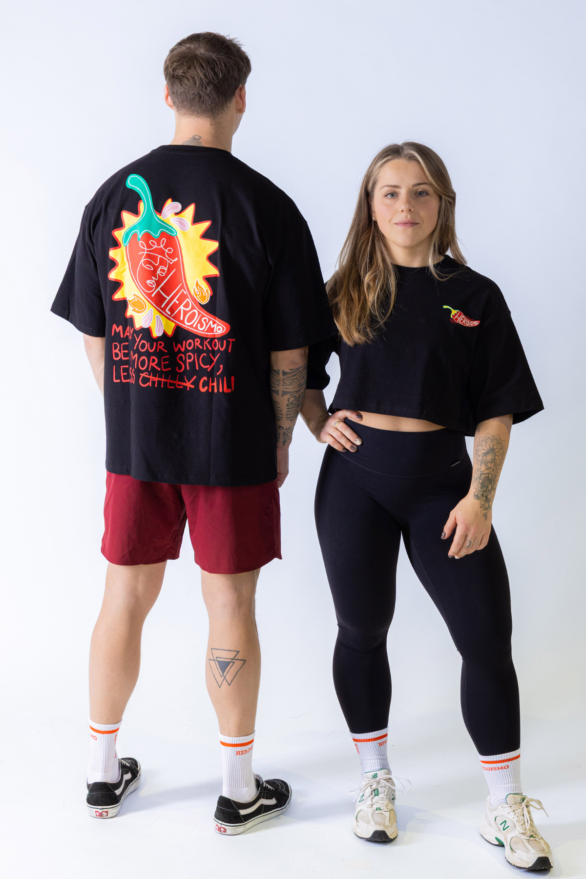 Justine Cropped T-shirt - Chilli