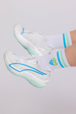 Quarter Socks - Mint/ Blue