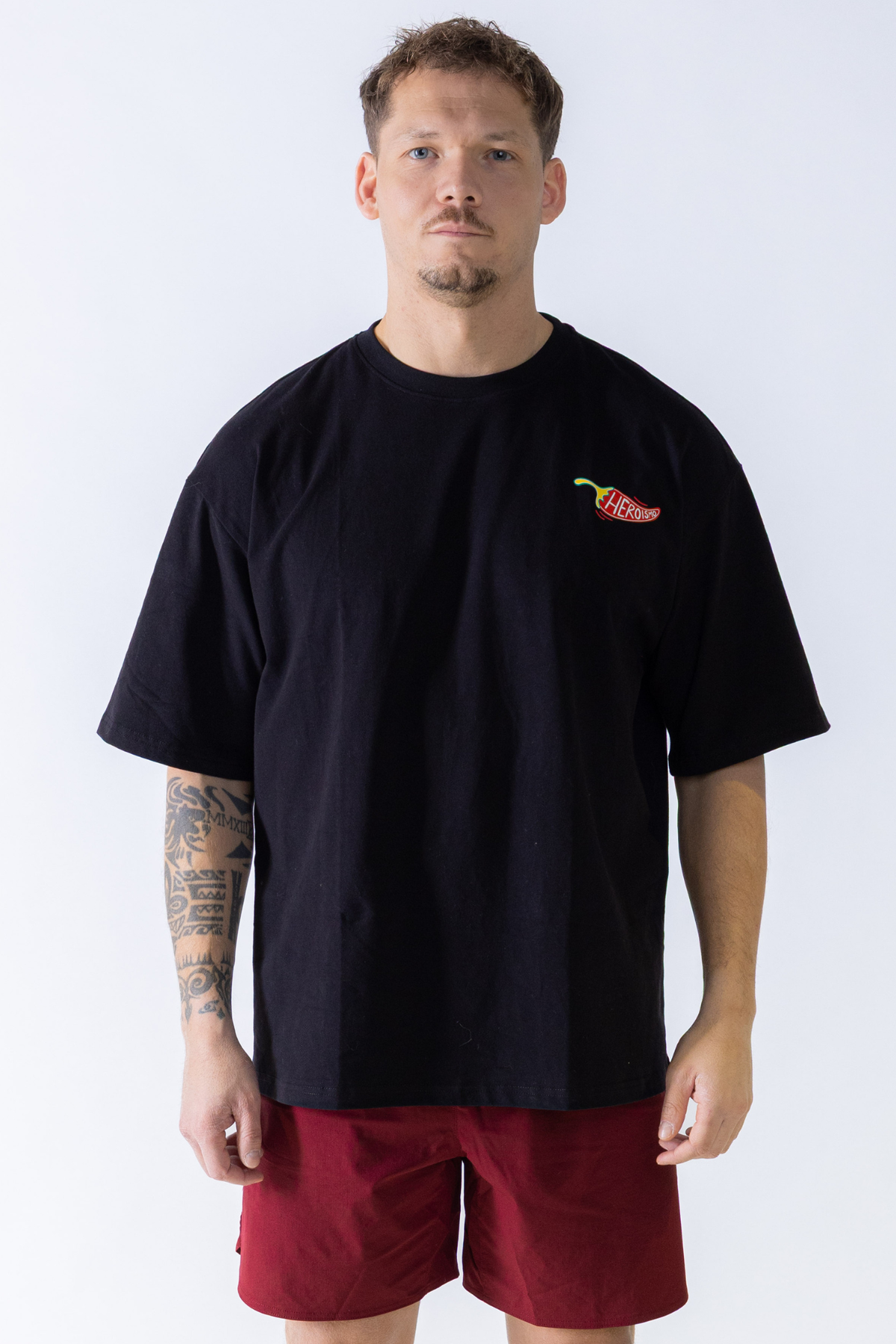 George Oversized T-Shirt – Relaxed Fit Tee with Heat Transfer Logo