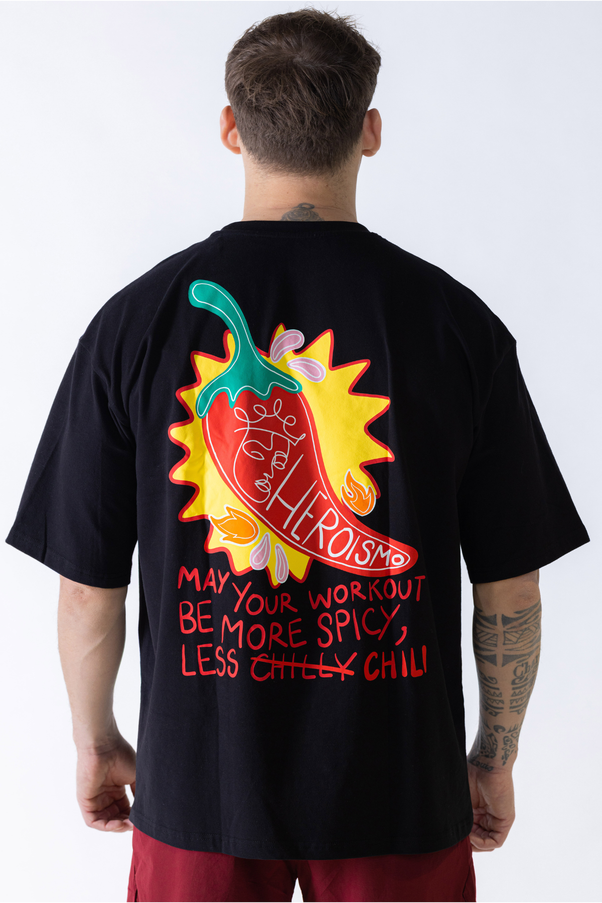 George Oversized T-Shirt – Relaxed Fit Tee with Heat Transfer Logo