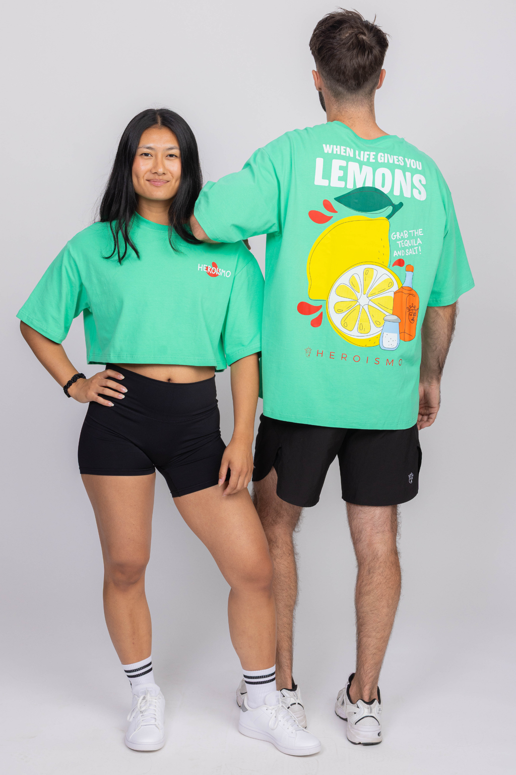 Justine Cropped T-shirt - Lemon