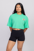 Justine Cropped T-shirt - Lemon