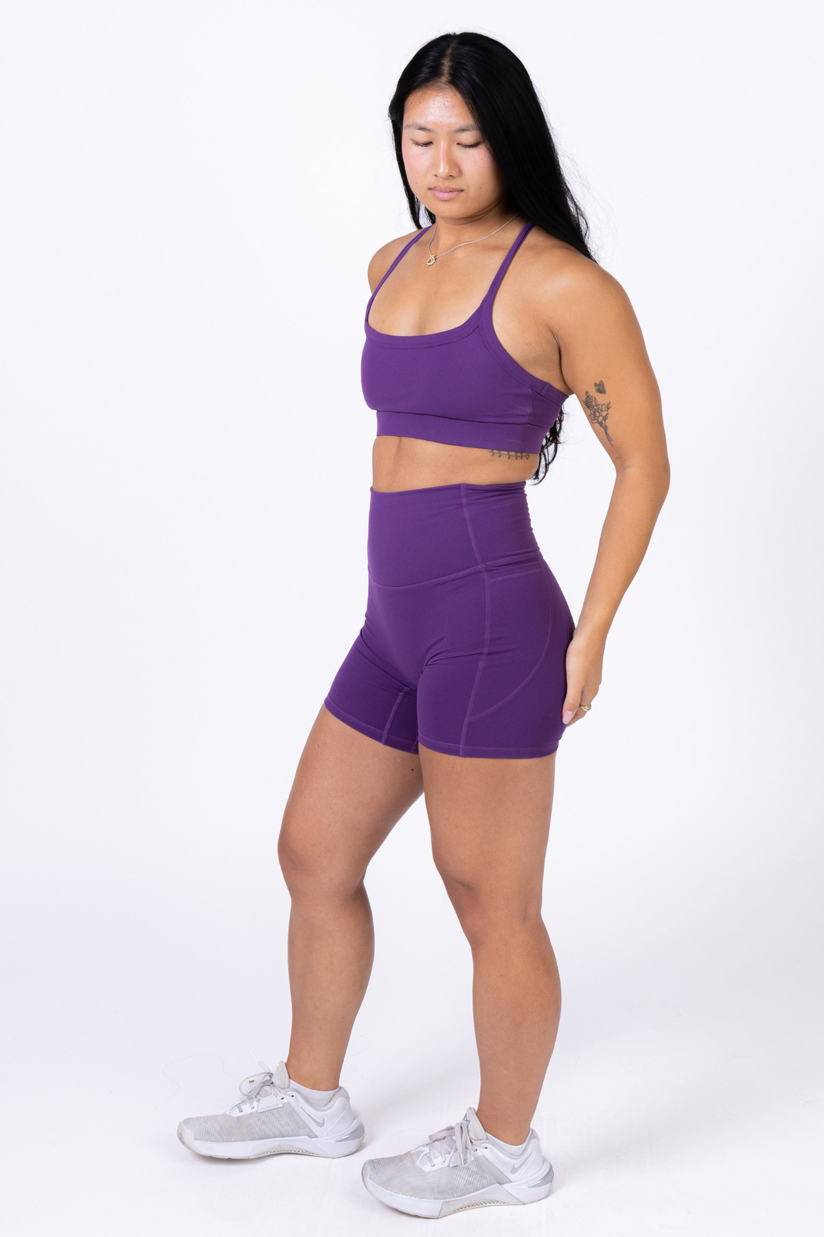 Claire Shorts Pockets - Vibrant Purple