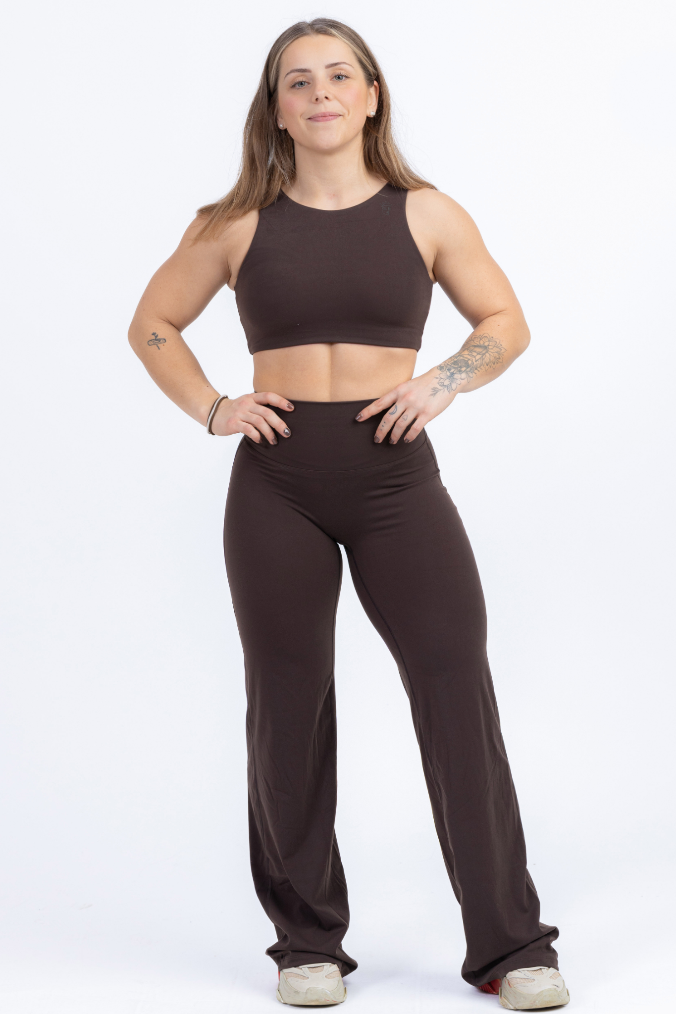 Cheryl Straight Legs Pants - Espresso