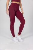 Florine Leggings - Berry (Hidden Scrunch)