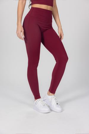 Florine Leggings - Berry (Hidden Scrunch)