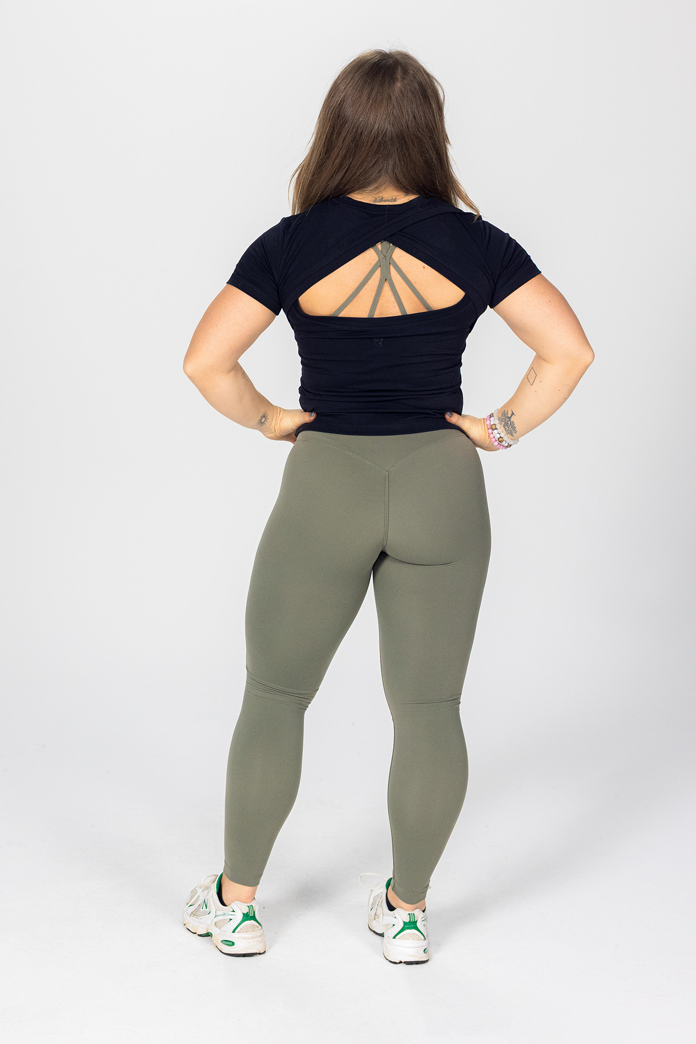 Joelle Open Back Tee - Black