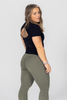 Joelle Open Back Tee - Black
