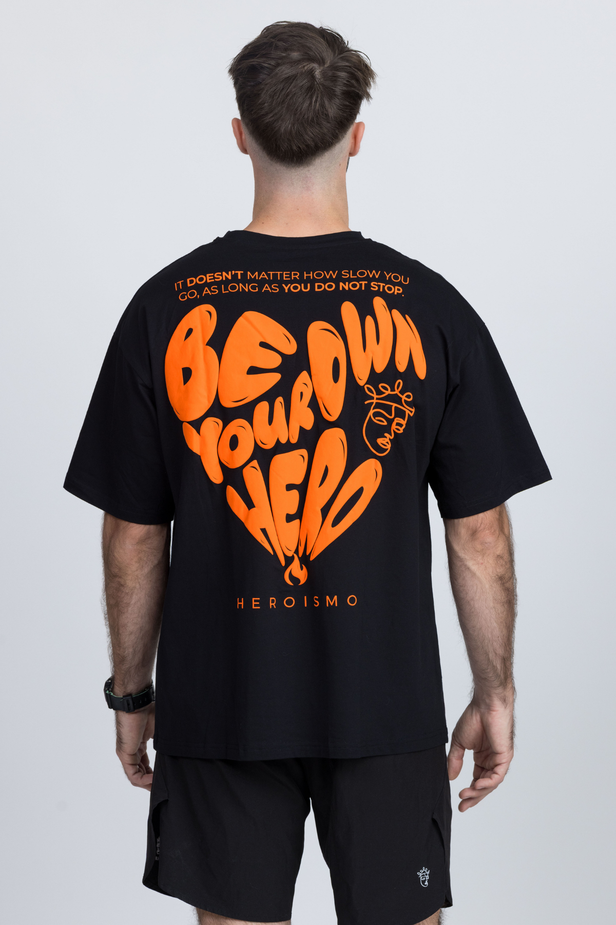 Cruise Oversized T-Shirt - Black Flame