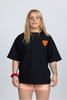 Cruise Oversized T-Shirt - Black Flame