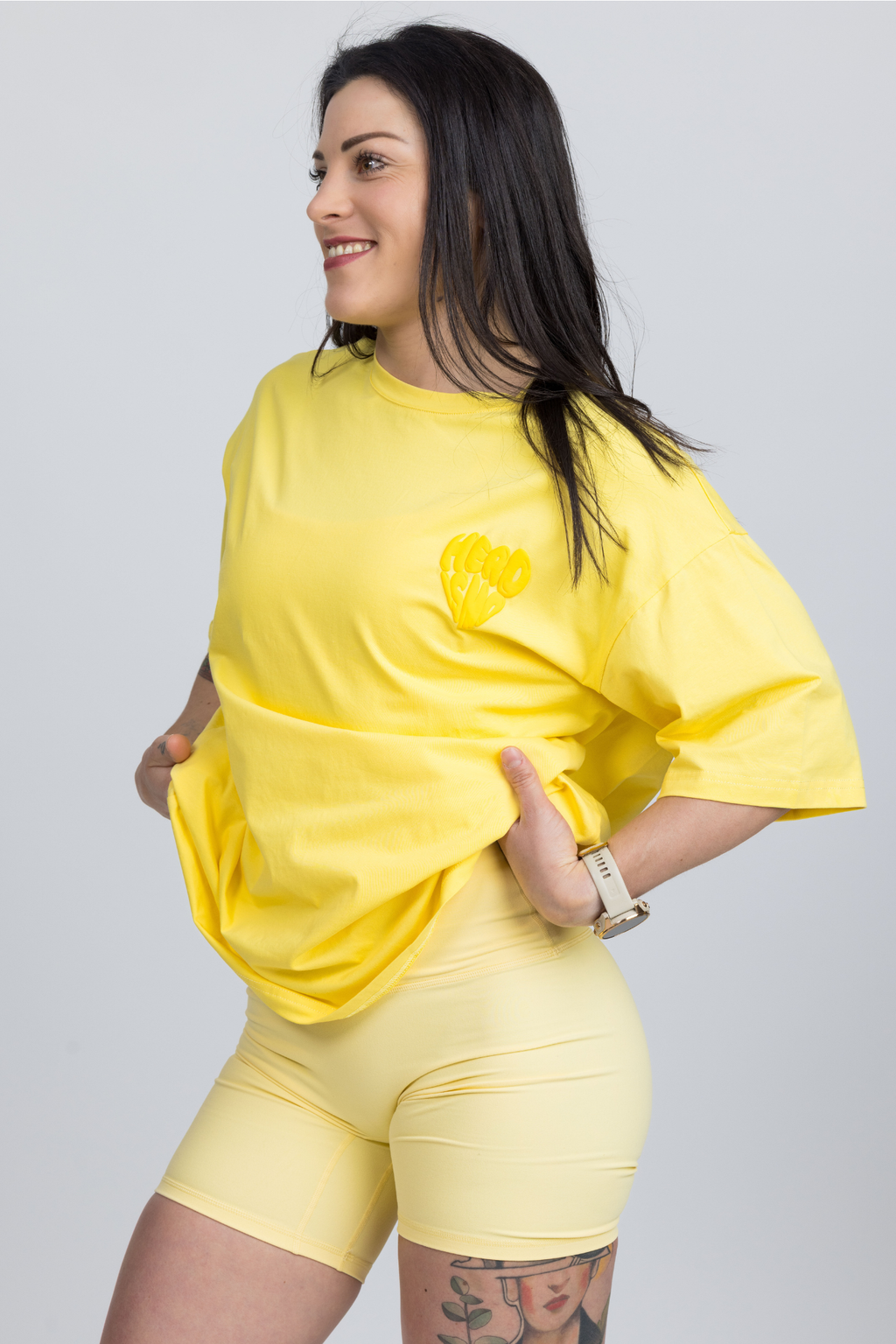 Cruise Oversized T-Shirt - Lemon Yellow