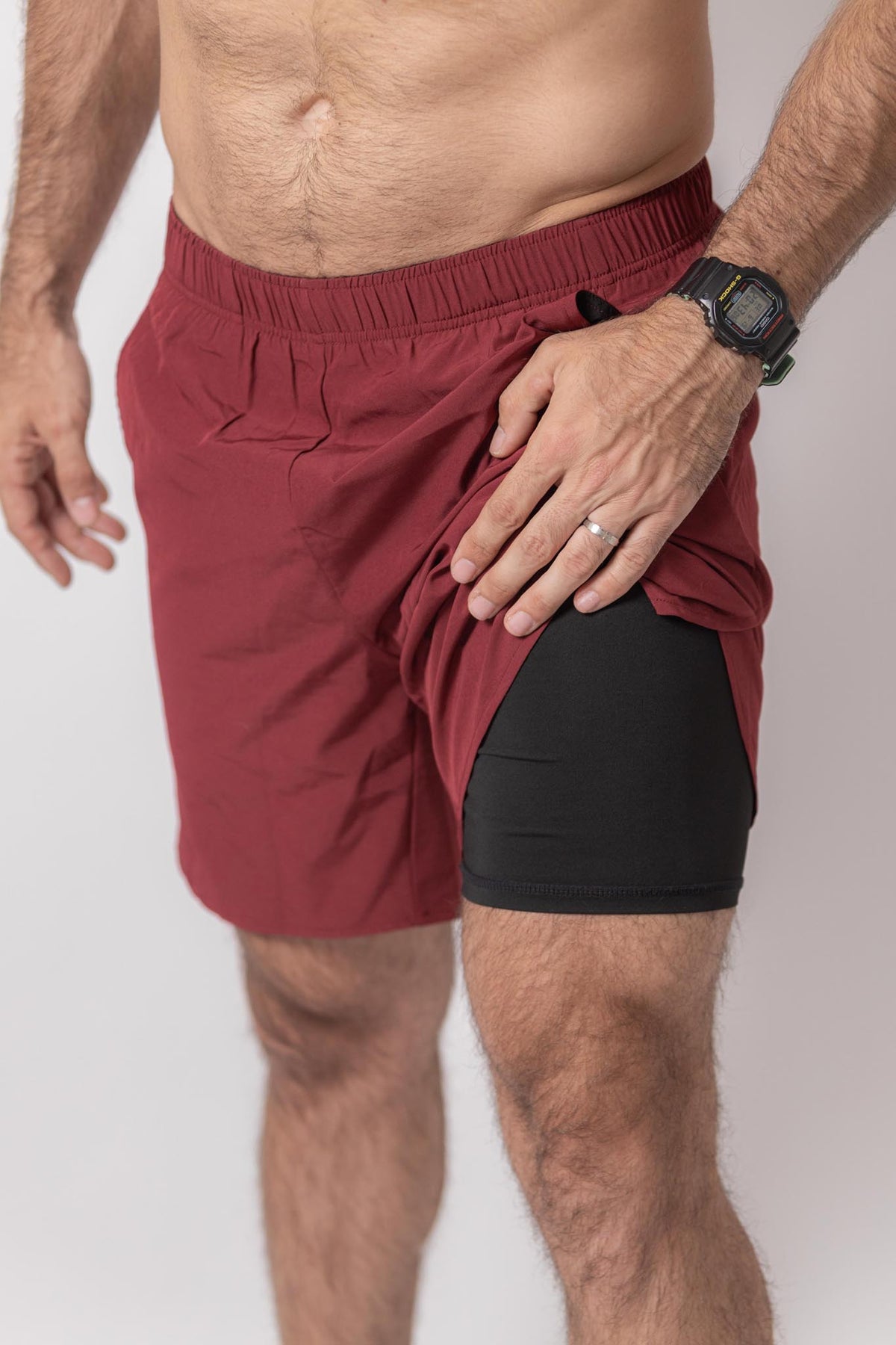 Jordan Shorts - Mighty Maroon