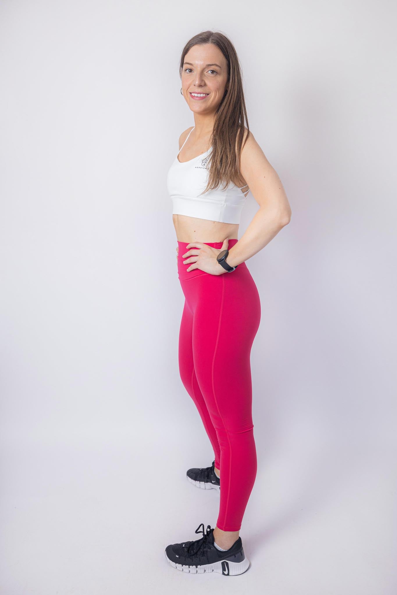 Florine Leggings - Pink Paradise  (Hidden Scunch)