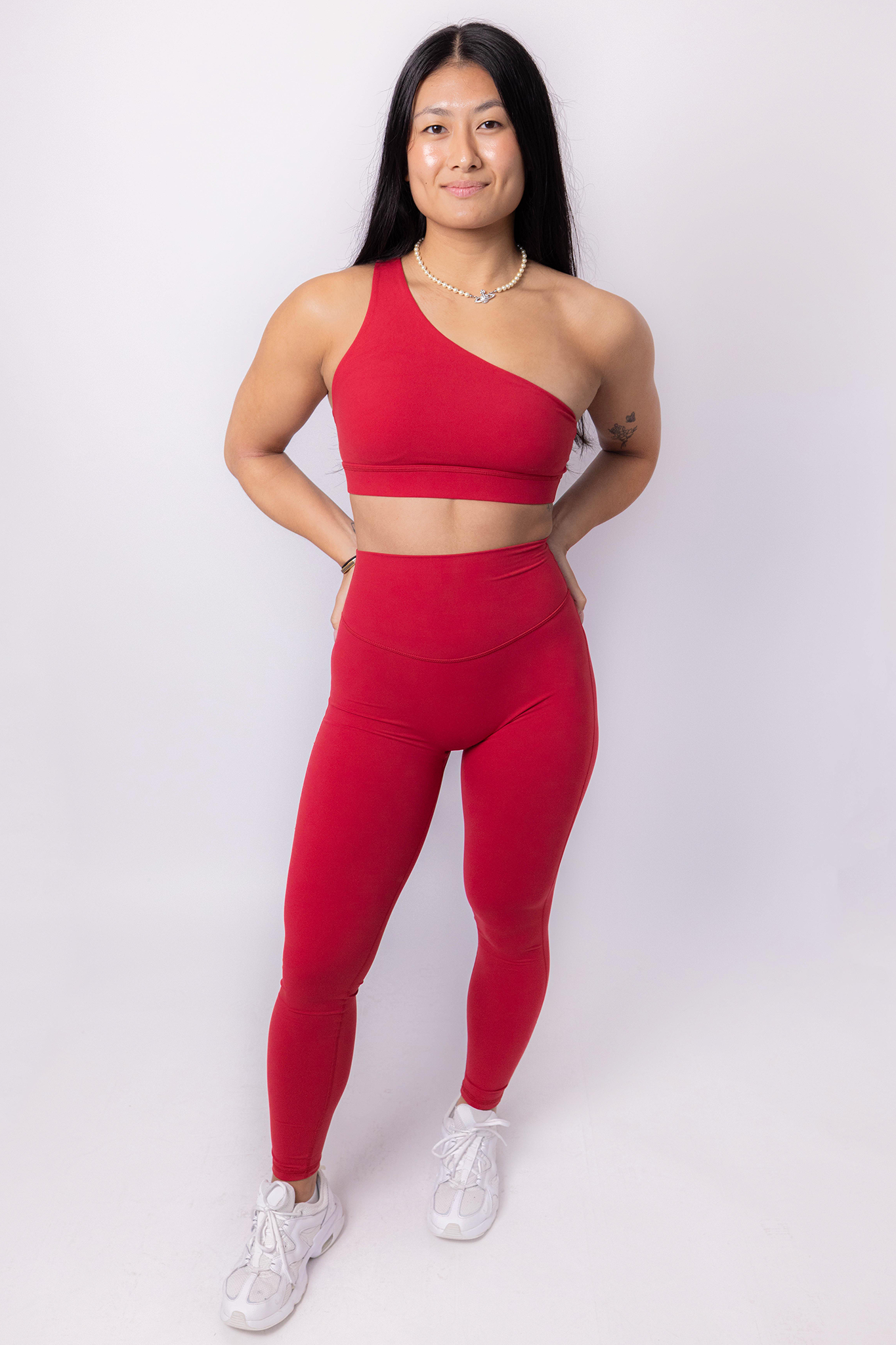 Florine Leggings - Ruby (Hidden Scunch)