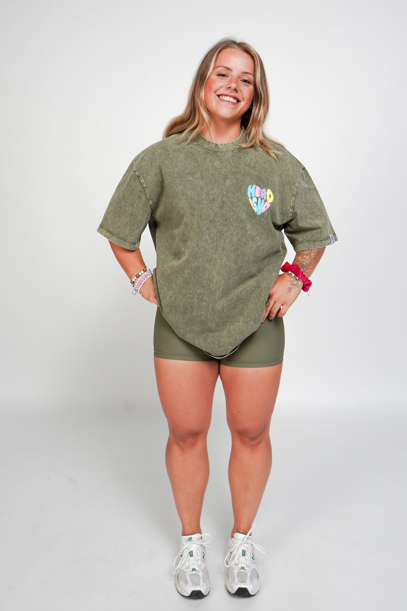 J-P Oversized T-shirt - Crocodile Green