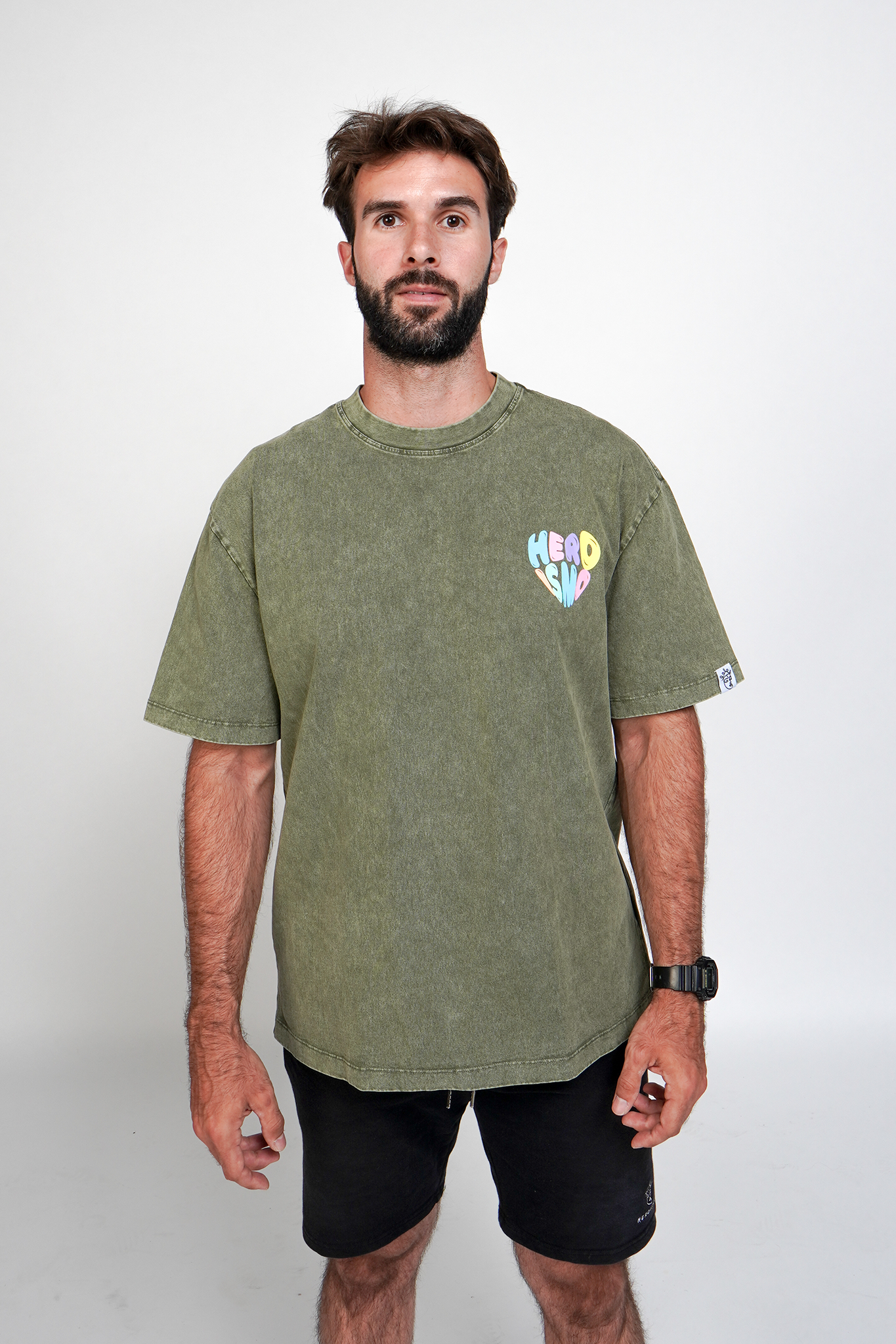 J-P Oversized T-shirt - Crocodile Green