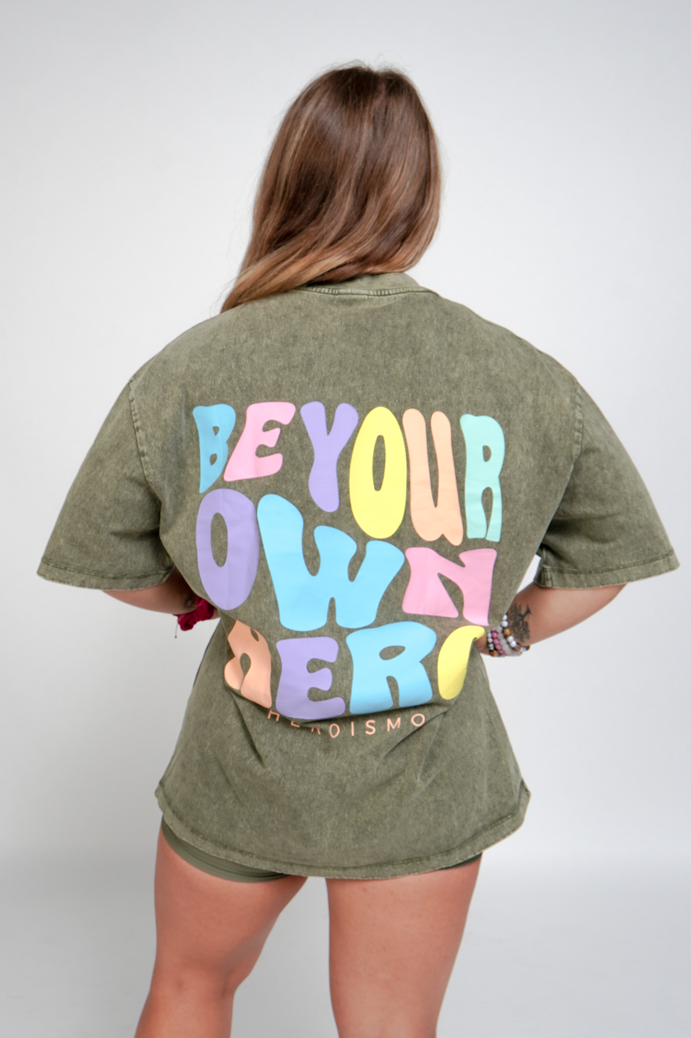 J-P Oversized T-shirt - Crocodile Green
