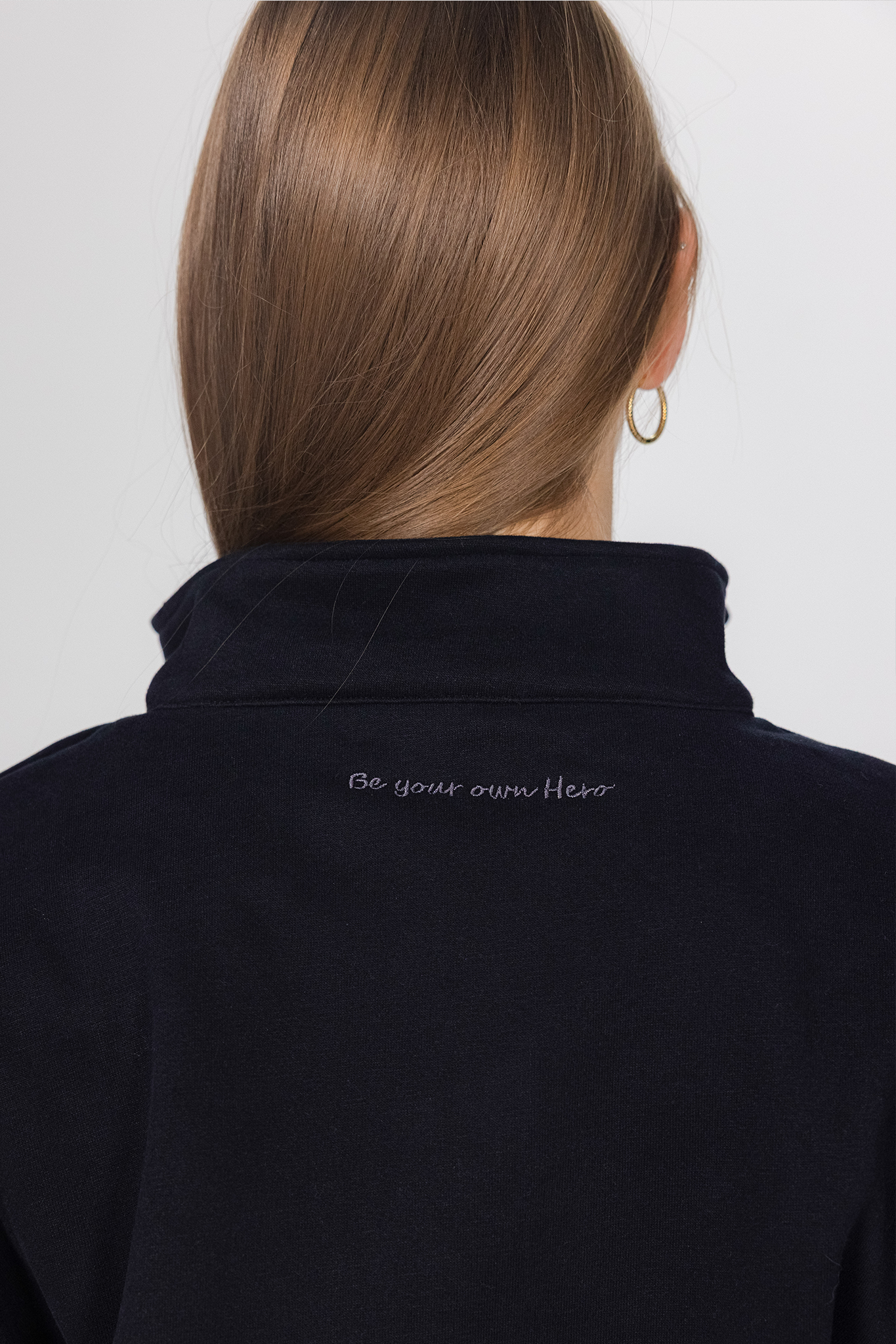 Julia Zip Sweatshirt - Black