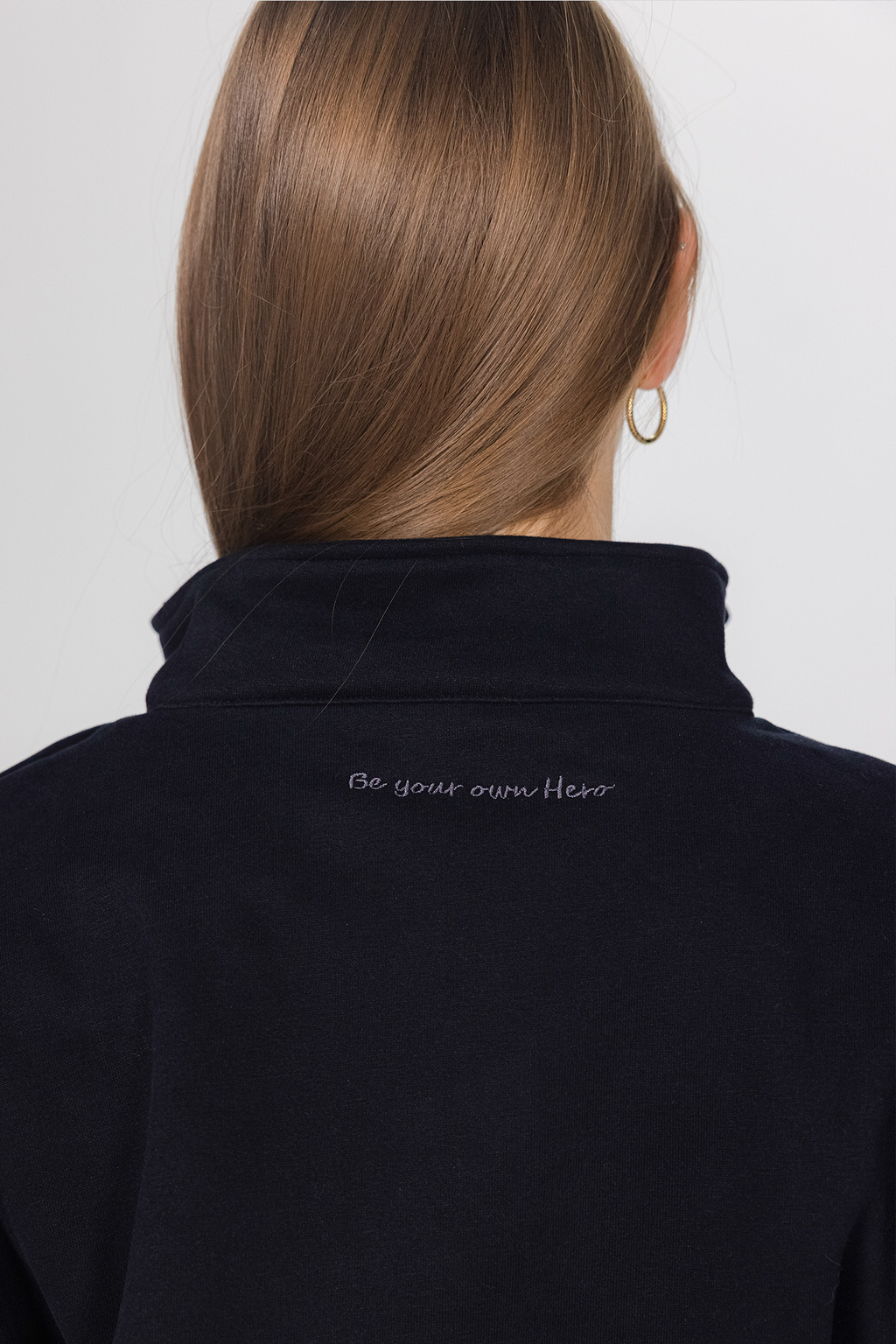 Julia Zip Sweatshirt - Black