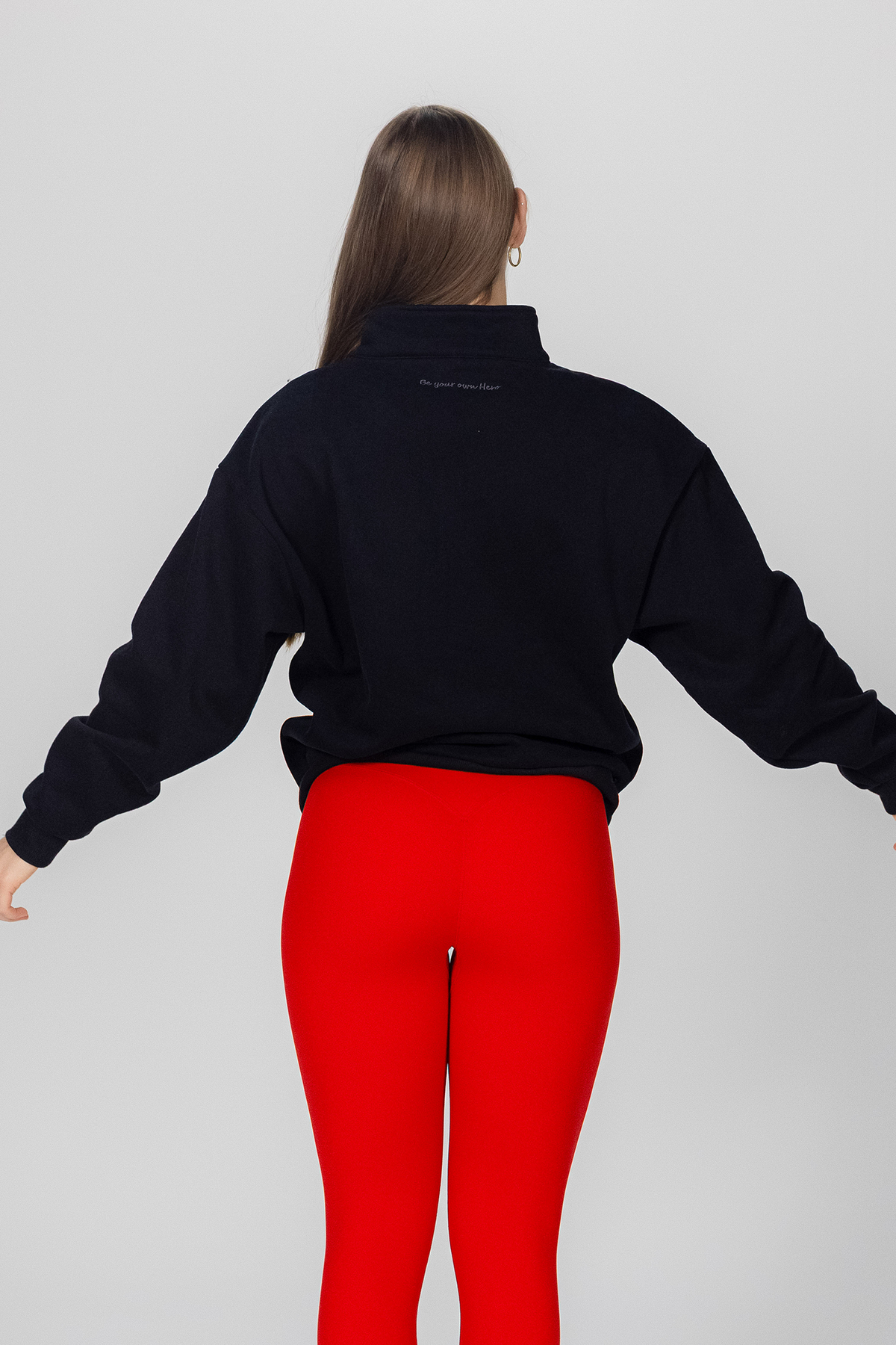 Julia Zip Sweatshirt - Black