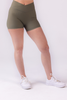 Sophia Ribbed Shorts -  Army Green