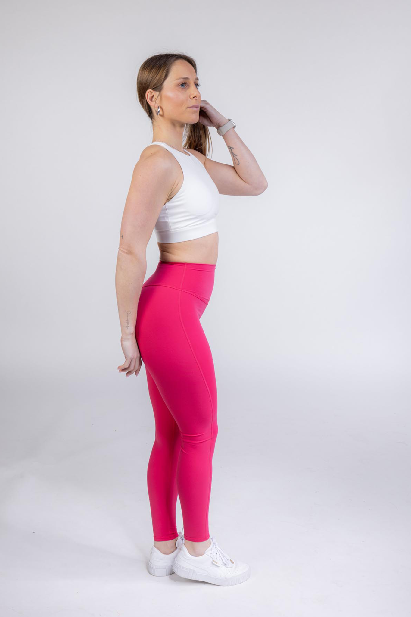 Florine Leggings - Pink Paradise  (Hidden Scrunch)