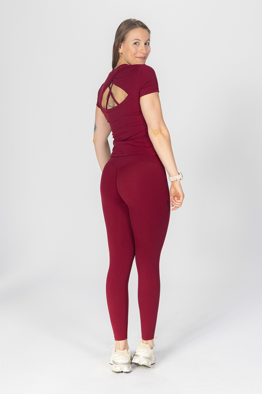 Dalene Leggings - Berry (Glutesculpt Effect)