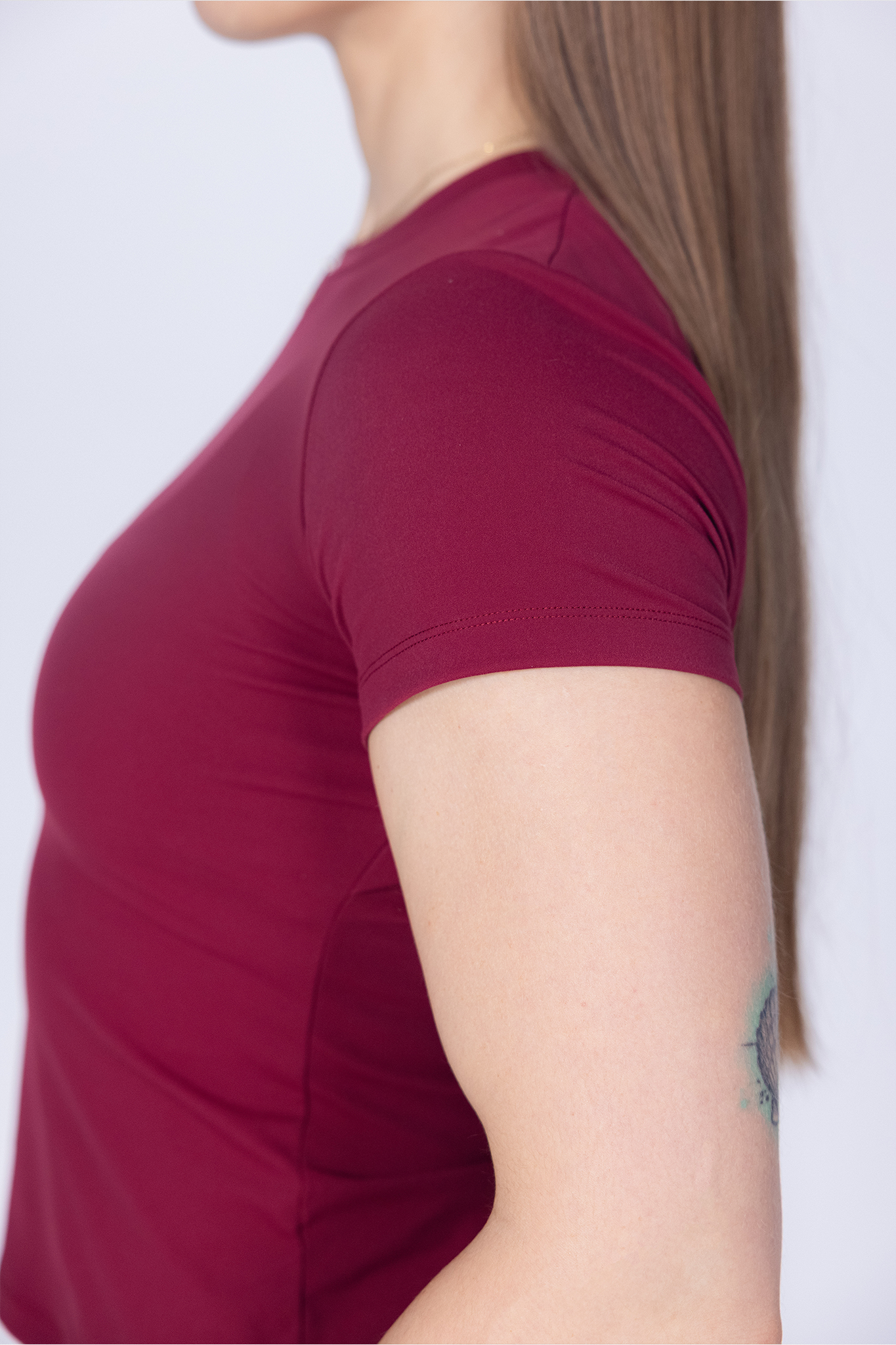 Joelle Open Back Tee - Berry