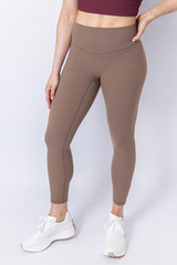 Dalene Regular Leggings - Mocha (Non-scrunch)